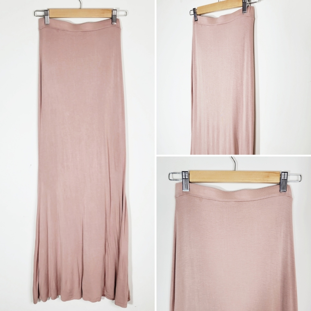 Lulu's Cream Maxi Skirt